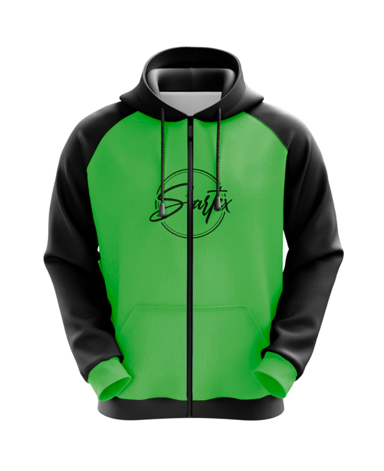 Green Hoodie Zip